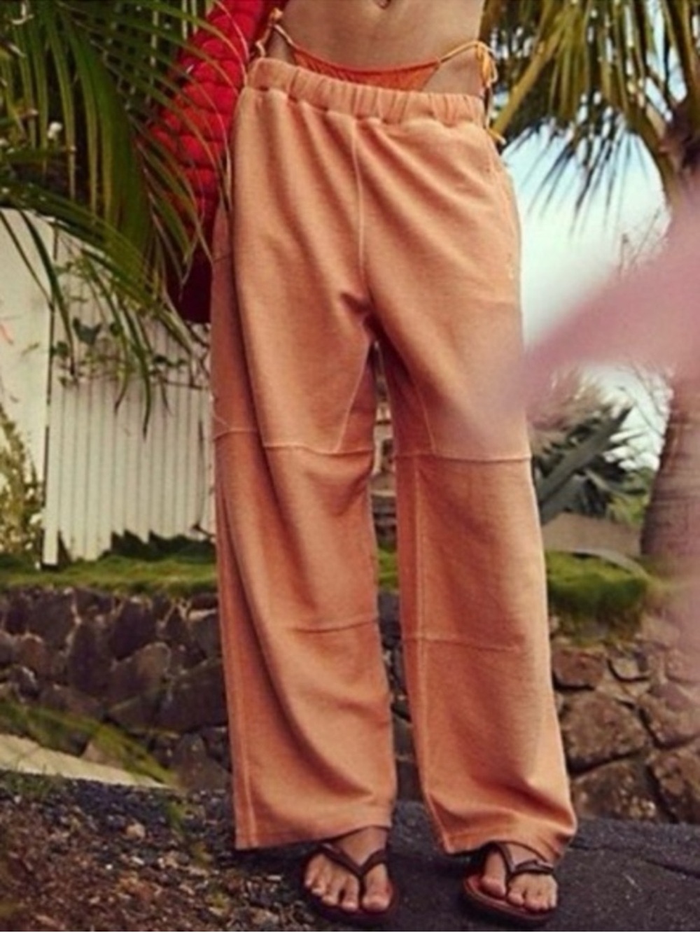 *NWOT* Free People FP Movement Score Board Pants in the color Peach